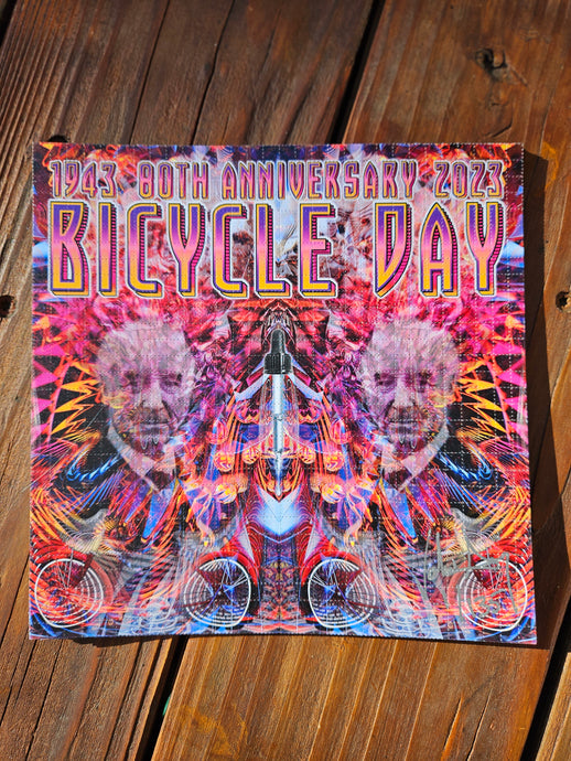 BICYCLE DAY 80TH ANNIVERSARY BLOTTER ART