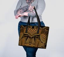Down the Ribbit Hole Vegan Leather Tote Bag