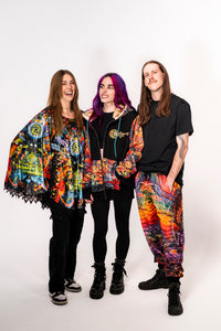 Vishuddha Banjo Glass Remix Crushed Velvet Pullover Shawl