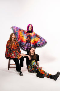 Isis/Ina May Banjo Glass Remix Crushed Velvet Pullover Shawl