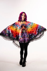 Isis/Ina May Banjo Glass Remix Crushed Velvet Pullover Shawl