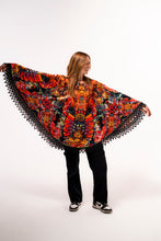 Ouroboros Banjo Glass Remix Crushed Velvet Pullover Shawl
