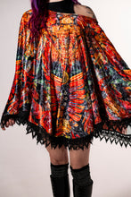 Ouroboros Banjo Glass Remix Crushed Velvet Pullover Shawl