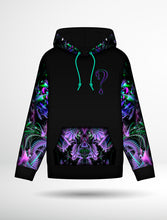MEDIUM Threshold Consciousness Dripper Pullover Hoodie with Black/Silver tipped Faux Fur in the hood