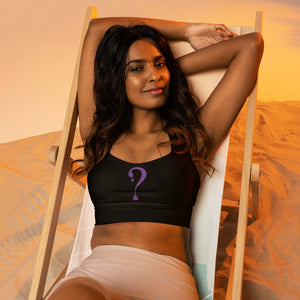 Purple Dripper Sports Bra