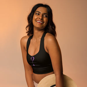 Purple Dripper Sports Bra