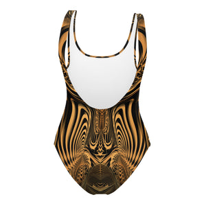 Down the Ribbit Hole One-Piece Swimsuit