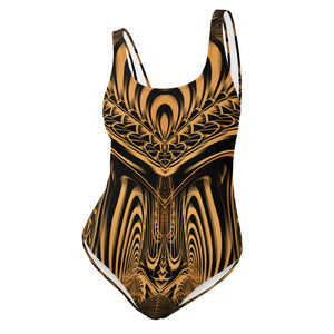 Down the Ribbit Hole One-Piece Swimsuit