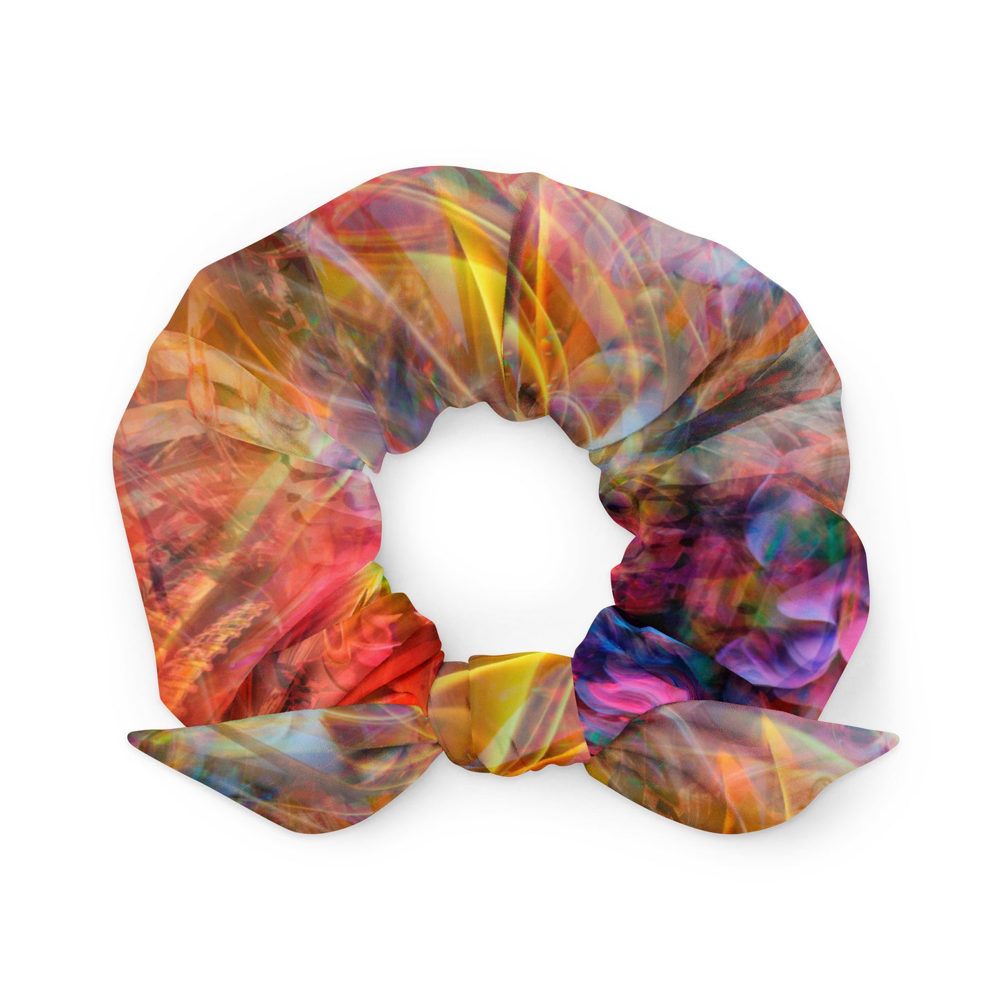 Psychedelic Circus Recycled Scrunchie