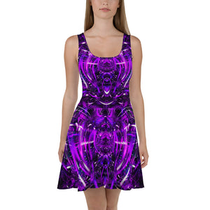 Purple Portal Skater Dress