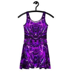 Purple Portal Skater Dress