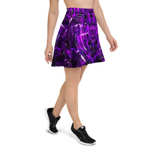 Purple Portal High Waist Skater Skirt