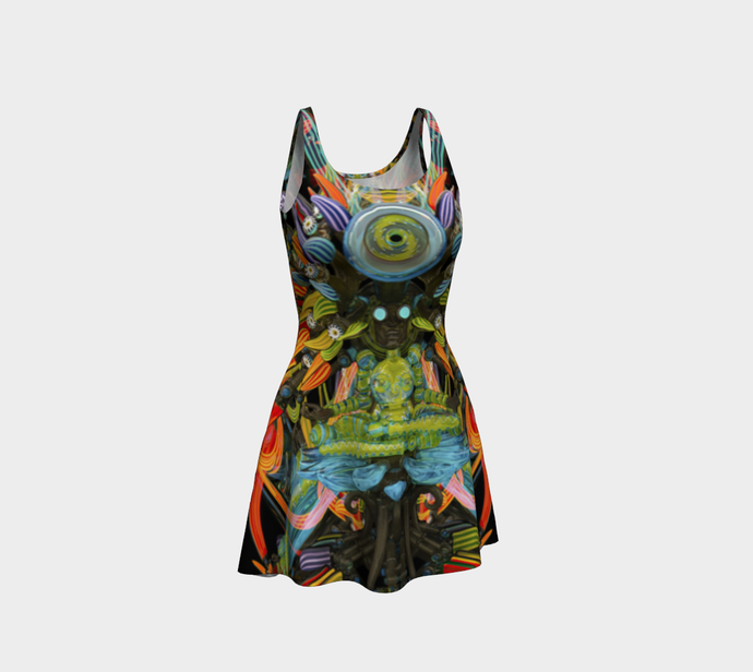 Vishuddha Banjo Glass Remix Flare Dress