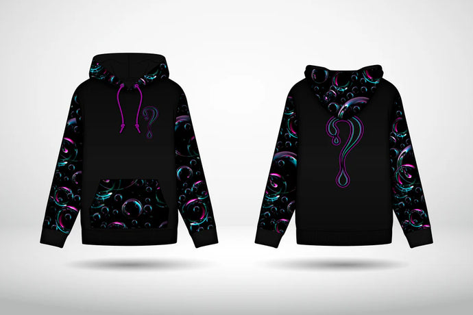 PRE-ORDER: Bubble Control Dripper Hoodie (Zip Up OR Pullover) with Pink Faux Fur in the hood