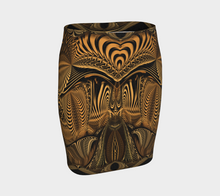 Down the Ribbit Hole Fitted Skirt