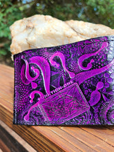 Stamped Leather Bifold Dripper Wallet #2