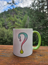 Ombre Dripper Mug with Green interior and handle