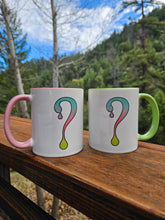 Ombre Dripper Mug with Pink interior and handle