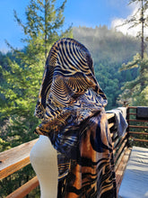 Down the Ribbit Hole Velvet Hooded Pashmina