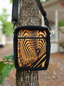 Reddy Threads x Singer "Down the Ribbit Hole" w/question mark Velvet Crossbody Bag