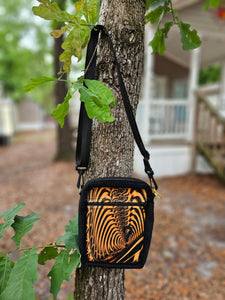 Reddy Threads x Singer "Down the Ribbit Hole" w/question mark Velvet Crossbody Bag