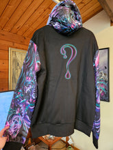 X-Large Threshold Consciousness ZIP UP Dripper Hoodie with Blue Faux Fur lined hood
