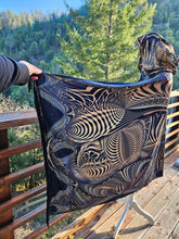 Down the Ribbit Hole Velvet Hooded Pashmina