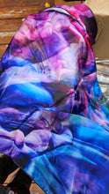 SALE: 16"x72" Psychedelic Circus Satin Charmeuse Scarf
