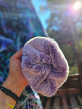 Hypnagogia Crushed Velvet Cloak with Purple Faux Fur