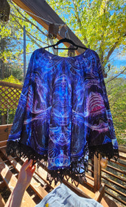 Angels Dancing on a Pin x Dripper Crushed Velvet Pullover Shawl