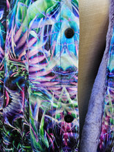Hypnagogia Crushed Velvet Cloak with Purple Faux Fur