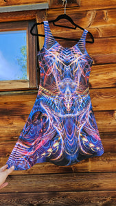 SALE: Cosmic Noise Fitted Flare Dress