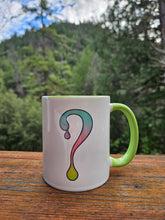 Ombre Dripper Mug with Green interior and handle