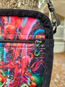 Reddy Threads x Singer "Off to See the Wizard" w/question mark Velvet Crossbody Bag