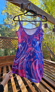 Large Cosmic Love Mini Dress