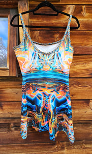 Large As Above So Below Mini Dress