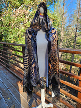 Down the Ribbit Hole Velvet Hooded Pashmina