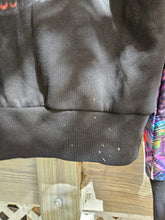 SMALL: Isis/Ina May Banjo Glass Remix Pullover Hoodie with Purple Faux Fur lined in the hood