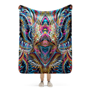 Golden Teacher Sherpa blanket