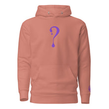 Pullover Hoodie with Purple Dripper Embroidery