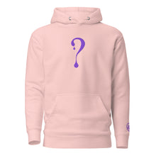 Pullover Hoodie with Purple Dripper Embroidery