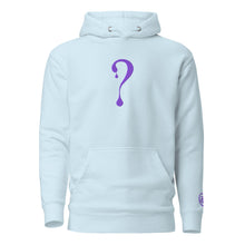 Pullover Hoodie with Purple Dripper Embroidery