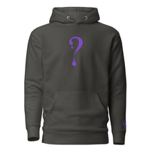 Pullover Hoodie with Purple Dripper Embroidery