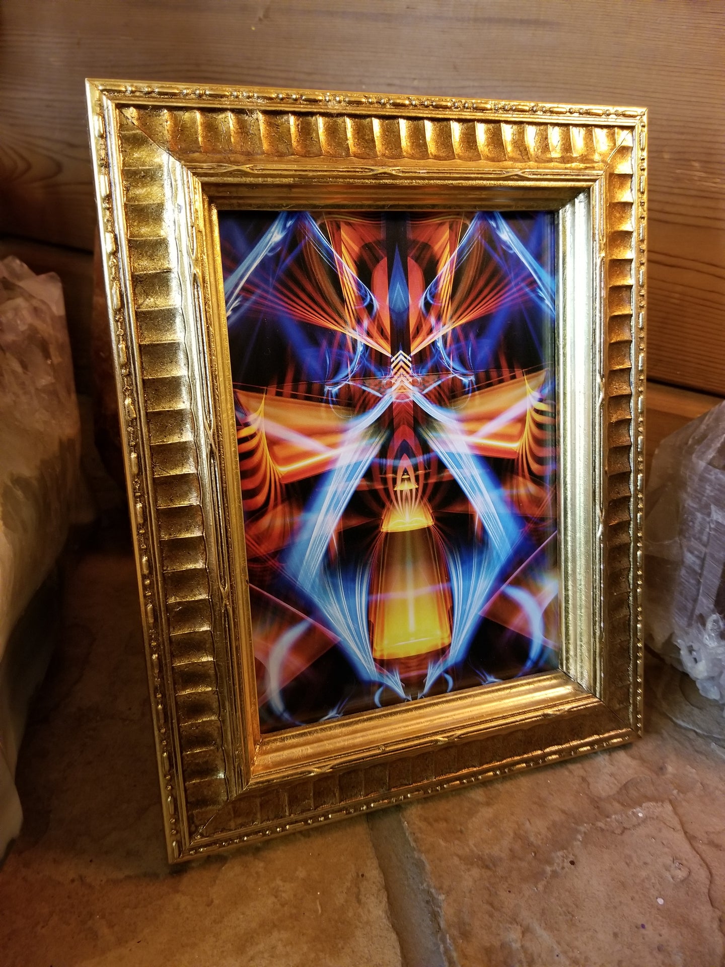 GALACTIC SPHINX #2 FRAMED MINI ART