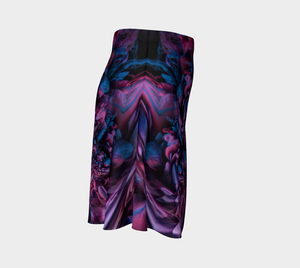 MELTED WAX FLARE SKIRT