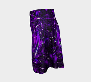 PURPLE PORTAL FLARE SKIRT