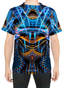 Sound Waves Over Dark T-Shirt