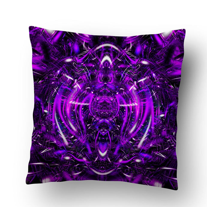 Purple Portal Throw Pillow Cover