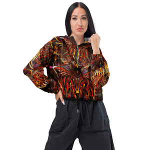 Phoenix Rising Cropped Windbreaker