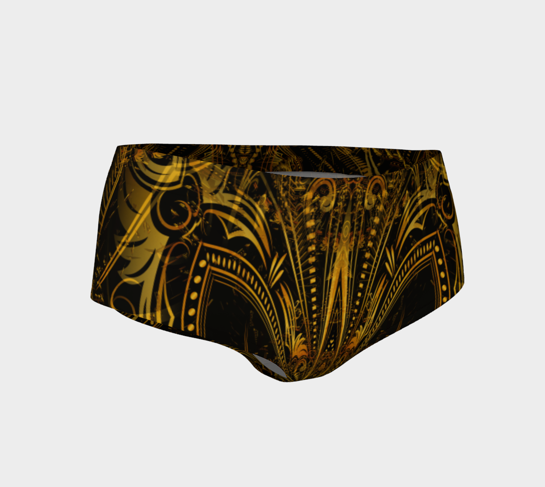 Golden Portal Booty Shorts